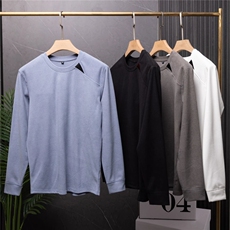 德绒牙签面料保暖性好面料柔软细腻舒适长袖打底衫AFL032-38，男装T恤，电商A466