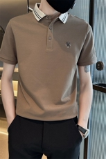 主推款现货大码夏季短袖T恤翻领刺绣Polo衫高级感半袖T0233-P48，男装T恤，电商D342