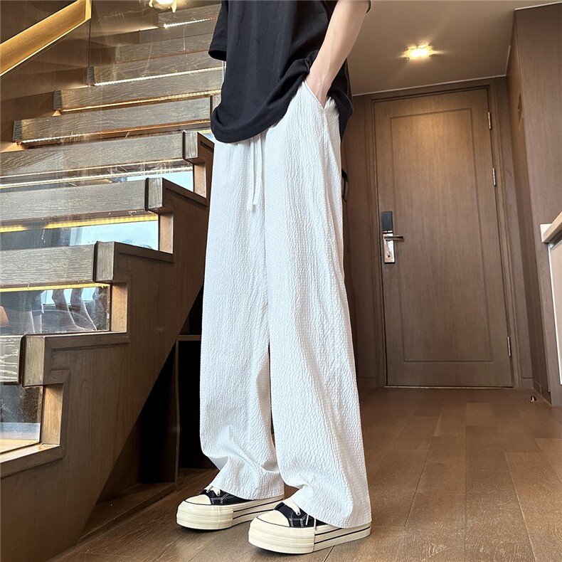 泡泡格休闲直筒裤抖音可送样A061-AX00731-特P30,男装休闲裤,电商A061