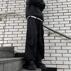 工装休闲裤男美式设计束脚裤拖地长裤阔腿裤子EK113-P38，男装休闲裤，星座1001-1