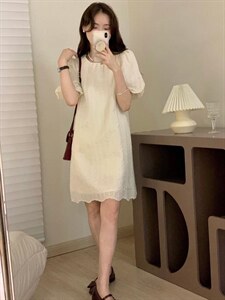 现货 夏季新款 刺绣连衣裙,女装连衣裙,素名