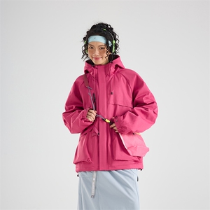 现货5W件冬季三防美式boxy解构连帽雪山冲锋衣棉衣男女棉服厚外套图片