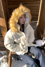 [网图]美式短款棉服帽子毛领可拆卸棉衣女外套5D3065-TP90不，男装棉衣，电商A102
