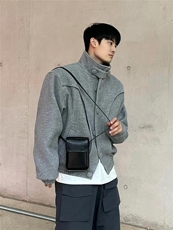 【有货】R3001CC-特P110加厚毛呢外套男设计感立领呢子夹克，男装夹克，星座1007（原301D）