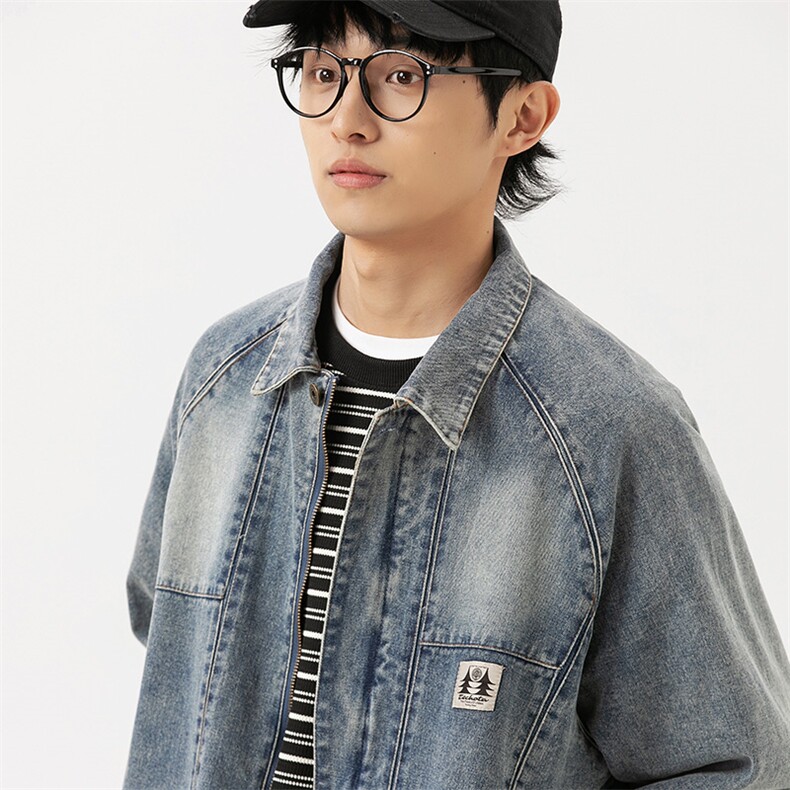 2026春季新款男装日系潮牌宽松牛仔外套休闲夹克JK576-F139,男装工装外套,电商A101（原外27）