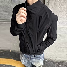 春夏款高品质冰感速干防晒服休闲户外运动外套透气弹力机能风夹克，男装防晒衣，电商A443