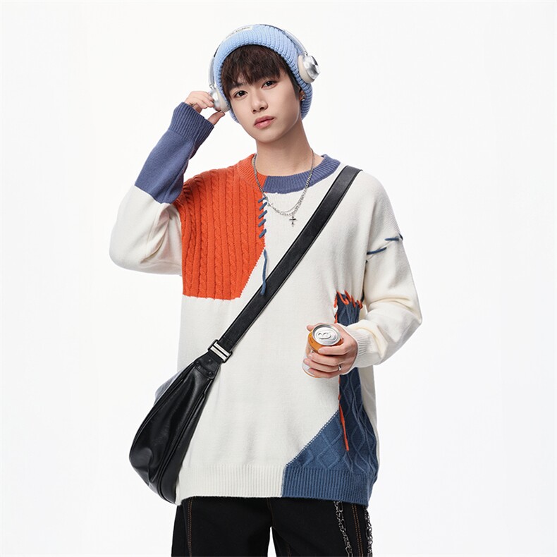 【新品】2025秋冬男士时尚休闲百搭针织毛衣潮流-M1001-P35,男装针织衫/毛衣,星座1105-1