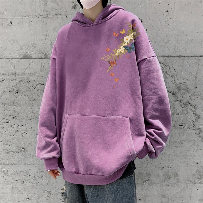 美式重磅水洗复古连帽卫衣潮流大码潮牌做旧XZ517A-BK6673-P68,男装卫衣,星座517A