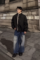 座山雕棉衣男女冬重磅保暖外套潮牌解构设计感棉服上衣，男装棉衣，星座903-1