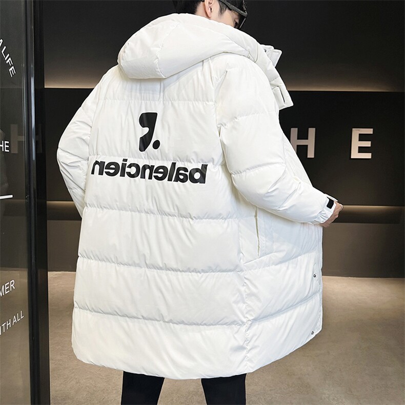 长款男冬季加厚2025新款连帽休闲外套男A313-9909-P260,女装短外套,电商A313