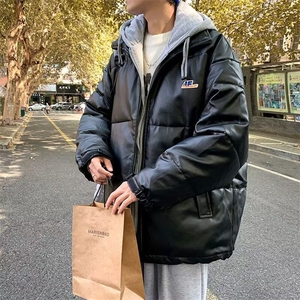 日系皮棉衣时尚原宿百搭气质潮流慵懒文艺简约新款ins流行图片
