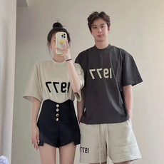 潮纯棉高街1977短袖情侣装T恤男女款半袖上衣W04-P30官图，女装T恤，电商B245