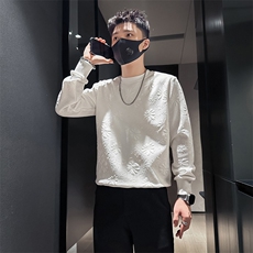 肌理感提花卫衣男潮流高级痞帅社会小伙店主风301C-WY34-P58控78，男装卫衣，星座301C（原B323）