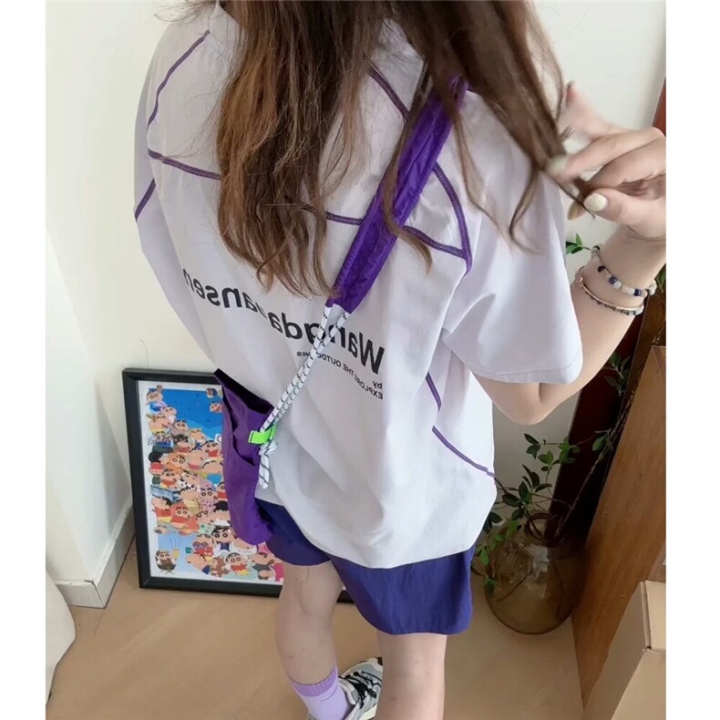 羽毛球户外运动套装女夏薄款速干短袖短裤两件套跑步骑行服一整套,男装T恤,电商C306-1