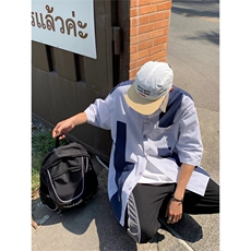 夏季新款衬衫潮流慵懒男方领衬衫MC29P34，男装衬衫，星座1116-2