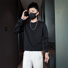 肌理感提花卫衣男潮流高级痞帅社会小伙店主风301C-WY34-P58控78，男装卫衣，星座301C（原B323）