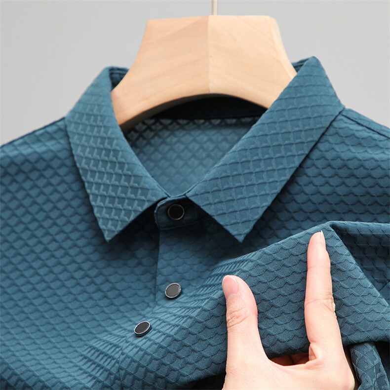 中年休闲男装翻领半袖T恤衫2023夏季新款男士polo衫薄款休闲上衣，男装Polo衫，电商B212（原钱塘6029）