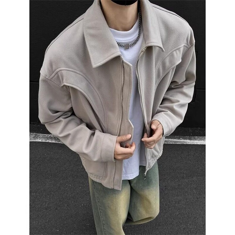 【有货】DJKF302-P78美式高街呢料廓形外套男款春秋季潮牌工装,男装夹克,星座603-2