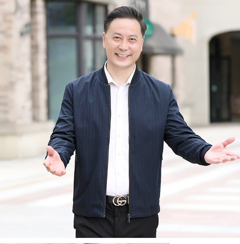 NN9935钱塘2020-3中年男士春秋薄款商务休闲百搭夹克外套P57,男装夹克,钱塘207-3