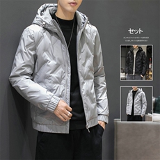 男士短款羽绒服2020新品潮流连帽青年冬季外套DS575T，男装羽绒服，电商A102