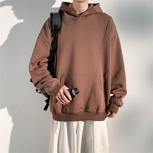 秋季现货纯色宽松二开卫衣男DSA157B-W6997-特P45图片