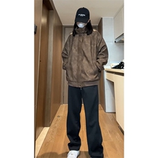 （量大差价足）春秋款复古PU皮夹克磨砂质感外套DY2313-P95，男装夹克，星座1213