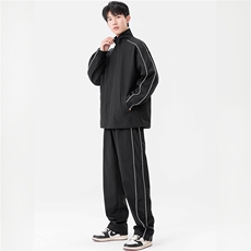 秋季新款大码港风情侣户外登上休闲运动立领夹克卫裤套装D06P75，男装休闲裤，电商B226-2（原B217-2）