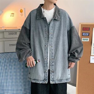 潮流夹克潮男春季拼色牛仔外套J499P58,男装夹克,星座1116-2