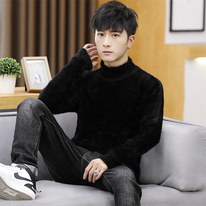 2021款高领毛衣多色大码高领毛衣男1901D-MY650-P40图片