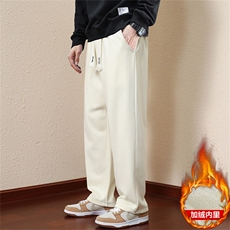 现货2025冬季加绒新款小直角加厚卫裤YK103加绒，男装休闲裤，星座1816-3（原1210-3）