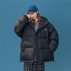 白鸭绒中性风22冬季潮流印花连帽羽绒服YR132P225控298，男装羽绒服，A247A