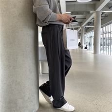 垂感休闲男士西裤深灰K229/P68控105，男装西裤，电商A242