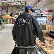 潮流夹克潮男春季棒球领皮衣夹克J10P70,男装夹克,星座1116-2