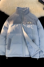 冬季青少年灯芯绒立领拼接外套休闲百搭面包服棉服5302-P78，男装棉衣，电商B306