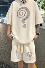 套装！华夫格套装短袖T恤短裤男HTZ535-特p：38，男装牛仔裤，电商B371