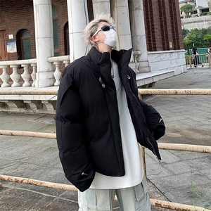 保暖小众设计立领棉衣棉服男金属潮牌加厚棉袄痞帅外套冬季 MY113图片