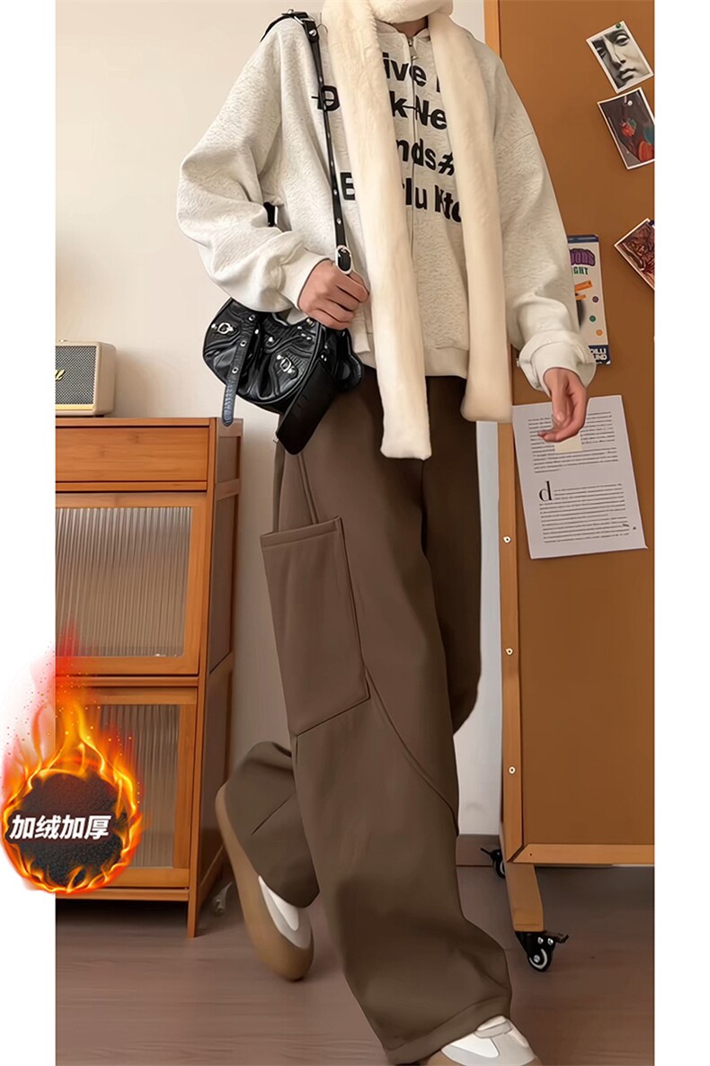 情侣舒适感文艺潮流长裤个性设计工装大口袋韩版长裤K883P60控98,男装工装外套,电商A102B