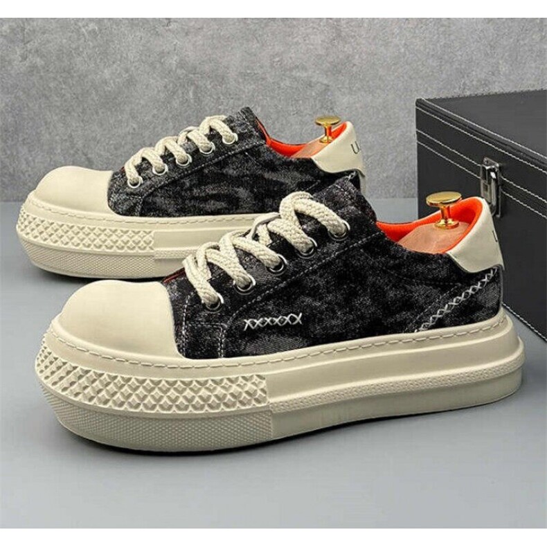 X4867-p245丑萌大头男鞋时尚潮鞋透气休闲鞋牛仔布鞋休闲板鞋男，男鞋帆布鞋，星座1407-3