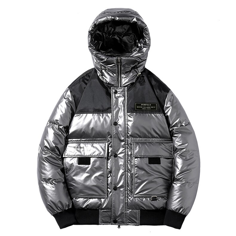 2020冬装新款潮牌亮色连帽羽绒服男士插色百搭外套A438-852,男装羽绒服,电商A438