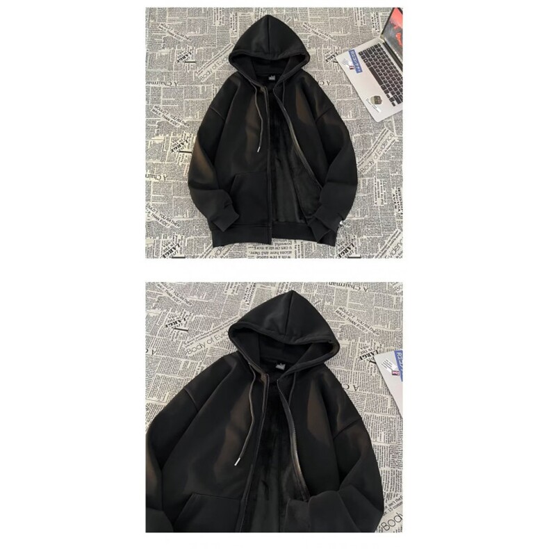 网络图现货美式潮牌连帽卫衣新款纯色运动服慵懒情侣装JWY13-P38,男装卫衣,星座715-7