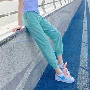 现货2021夏装新款印花休闲九分裤166-1011图片