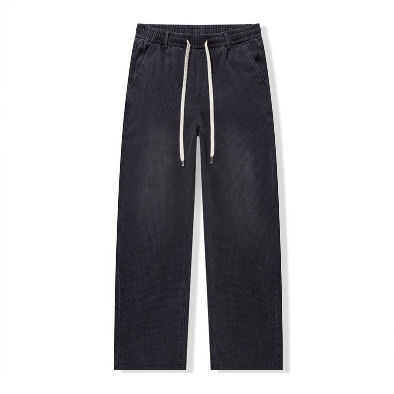 裤子男2026新款牛仔裤春夏宽松直筒潮牌水洗男生阔腿裤62062外贸,男装牛仔裤,星座224-1