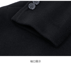 DZ93318钱塘2020-3冬季厚款商务休闲简约中年男士毛呢大衣P280，男装毛呢大衣，钱塘207-3