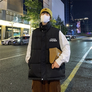 夜景50新标时尚字母印花宽松保暖羽绒马甲A247-MJ617 P115控158图片