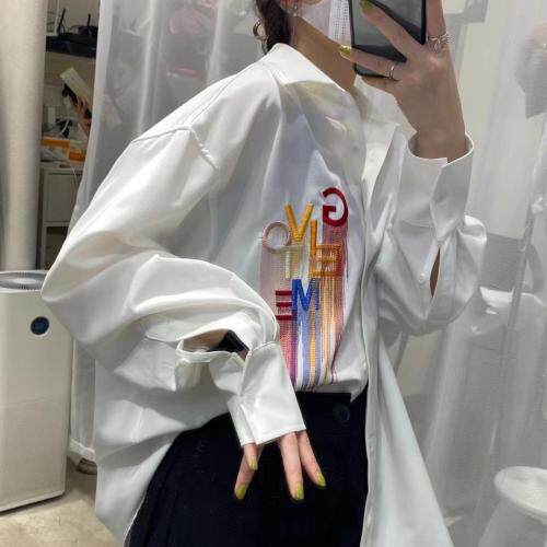 8066 重工刺绣衬衫,女装衬衫,Queena PHoebe