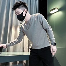 痞帅高级感绣标男士套头打底毛衣社会小伙店主风301C-M60-P48控68，男装针织衫/毛衣，星座301C（原B323）