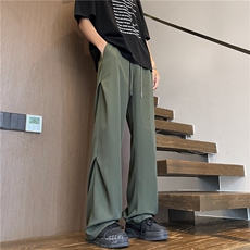 现货！夏季休闲冰丝裤垂感裤子抖音得物可送样A061-EX50292-特P25，男装休闲裤，电商A061