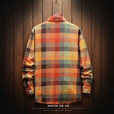 男潮流帅气外套时尚潮流ins大码宽松青少年男士休闲衬衫CS91-P35，男装衬衫，电商A128