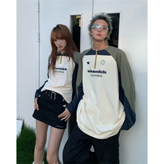 速干骑行路亚男女圆领运动跑步半拉链情侣训练服长袖T恤t66P50，男装T恤，星座1013-1