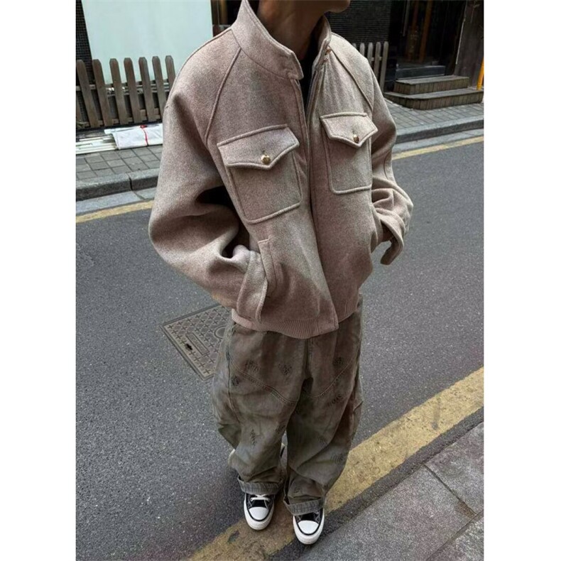 26春boxy外套双层工装立领夹克W1995/特P85,男装夹克,电商B350